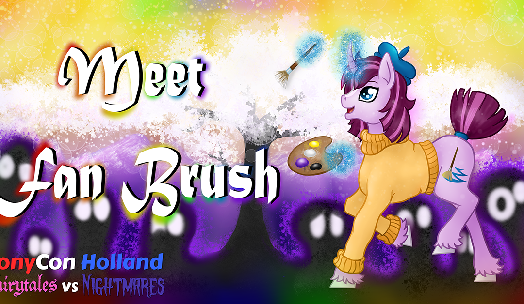 Meet Fan Brush! The newest member of our Mascot Family!