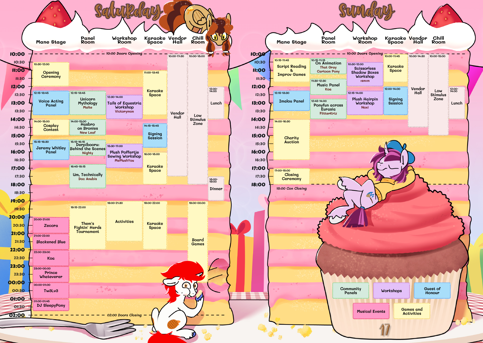 PCH25-Schedule_V3 PonyCon Holland 2025 Schedule