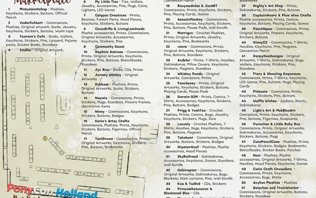 Vendor map announcement!