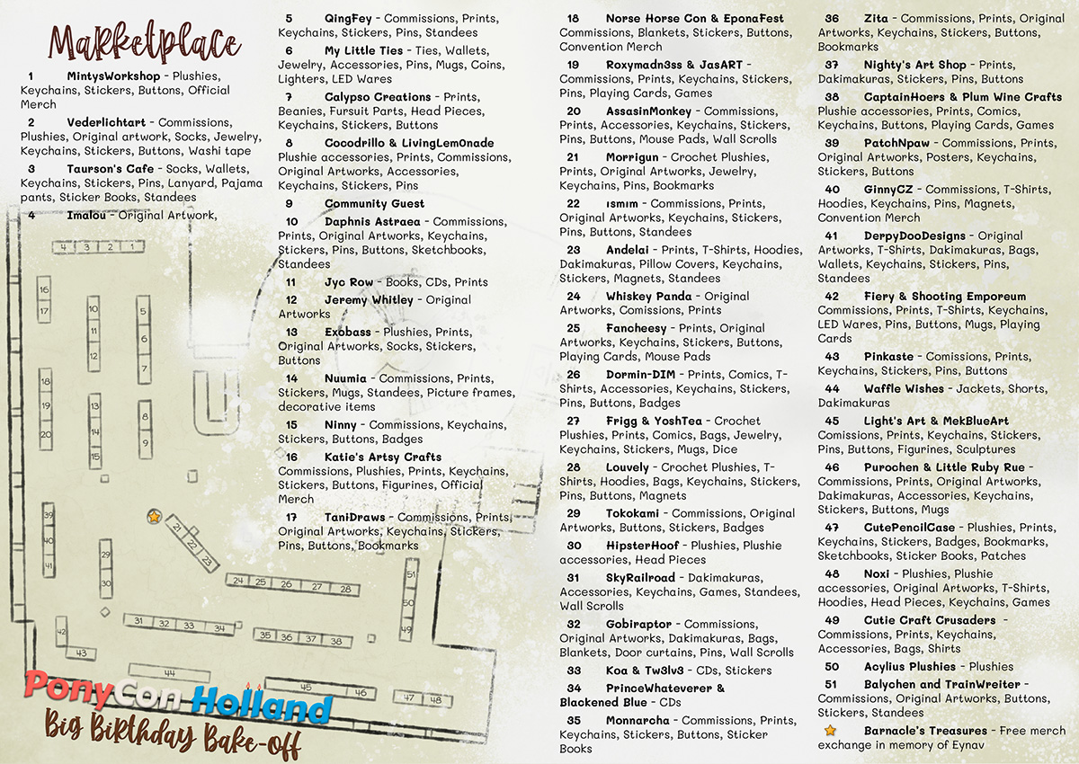 Vendor map announcement!